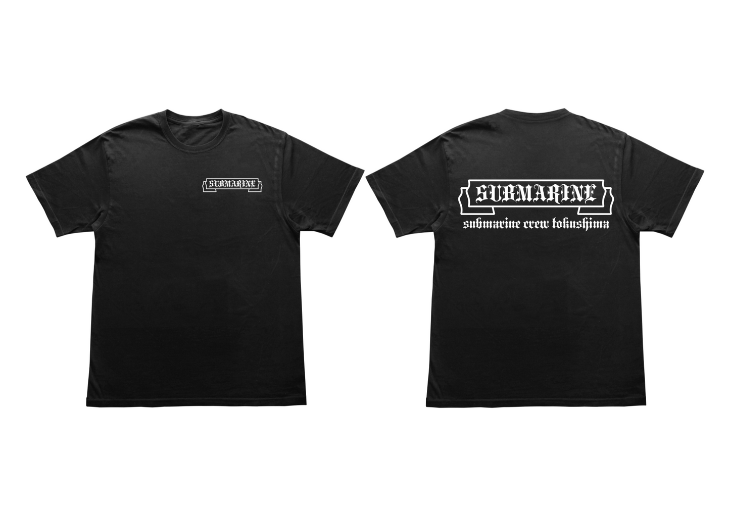 SUBMARINE LOGO TEE - BLACK / WHITE